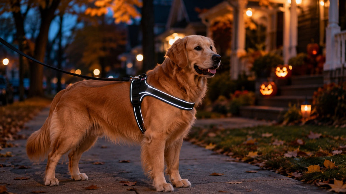 Halloween night with a dog: visibility, the doorbell, and the candy bowl